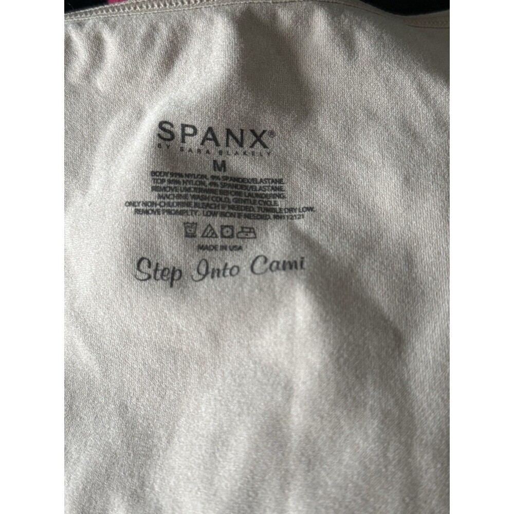 Spanx Step Into Cami Womens Size M Wireless Nude V Neck Shape Wear Tank - Picture 3 of 3